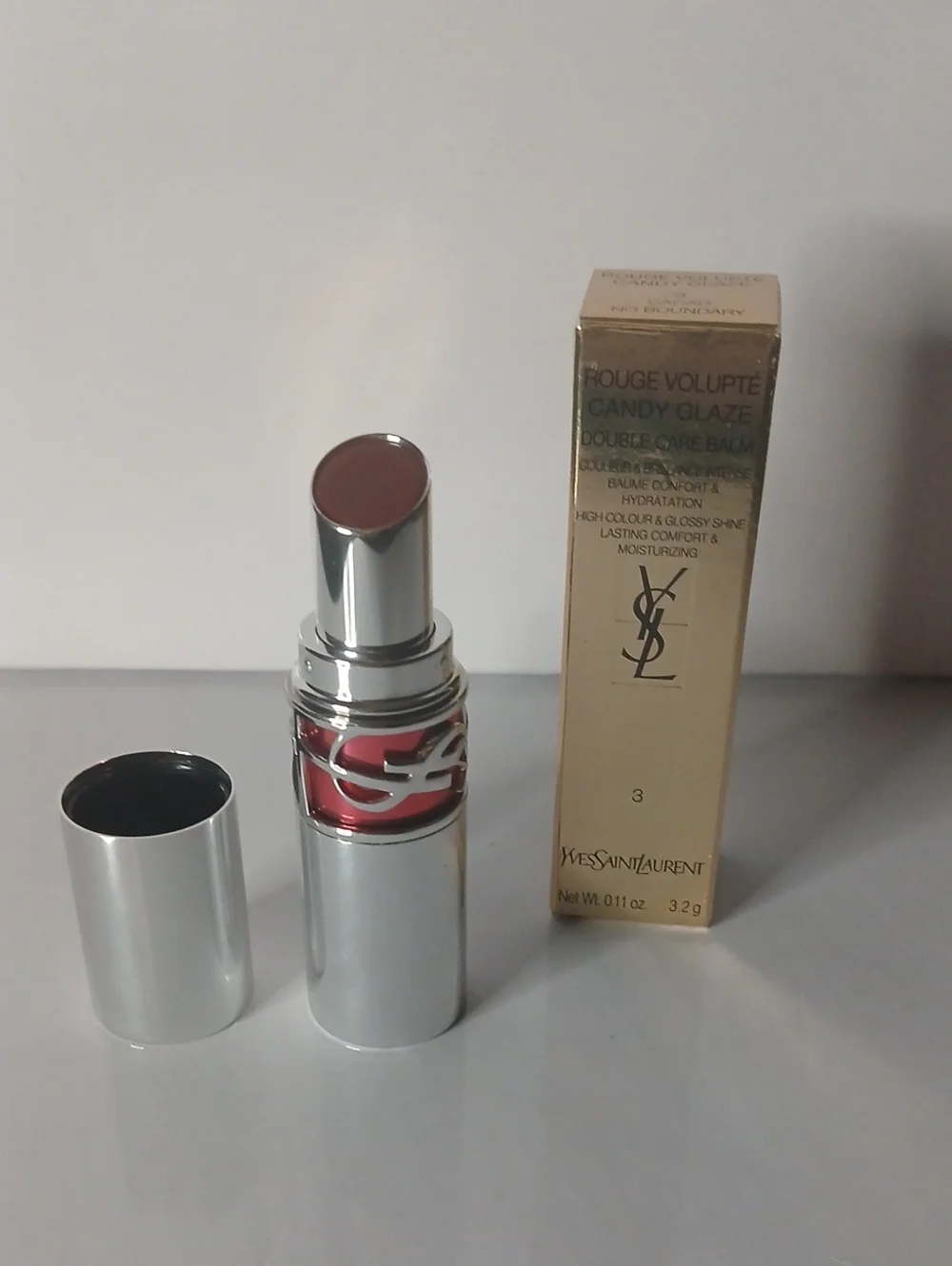 NIB Yves Saint Laurent Cacao No Boundary #3 Shade Candy Glaze Double Care Balm